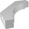 Ekena Millwork 4-in. W x 22-in. D x 28-in. H Merced Architectural Grade PVC Knee Brace BRCP04X22X28MRC - alternate 6